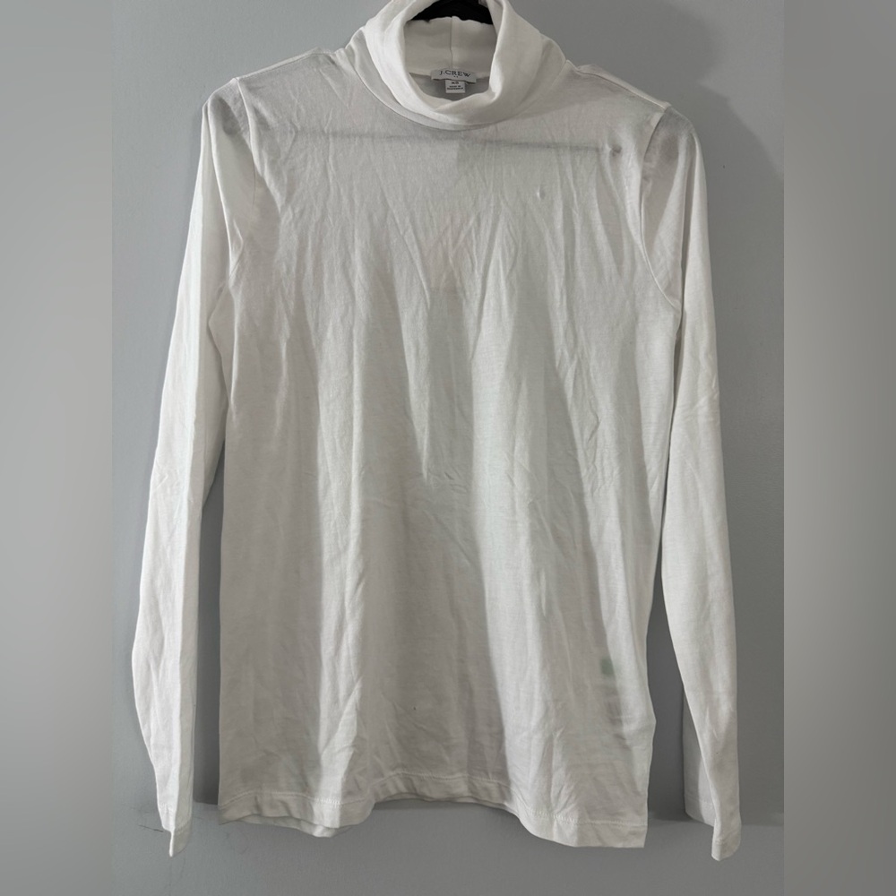 J. Crew Women's White Long Sleeve Tee
